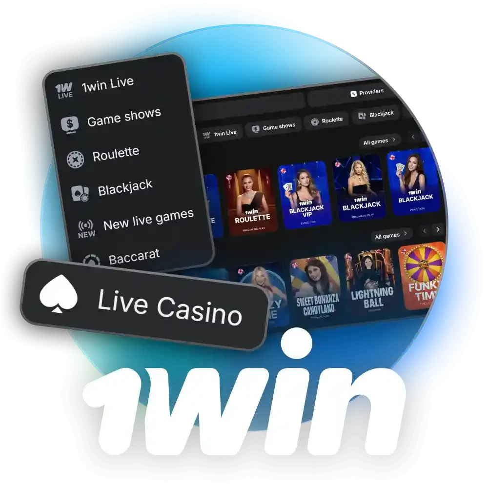 Play at 1win live casino with real dealers.